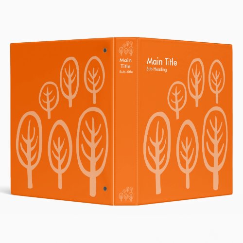 Woodland _ Orange Binder