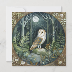 Woodland Owl  Invitation