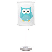 Woodland Owl Nursery Kids Room Lamp