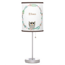 Woodland Owl Nursery/Kids Room Lamp