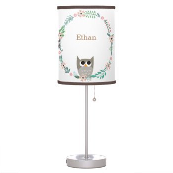 Woodland Owl Nursery/kids Room Lamp by OS_Designs at Zazzle