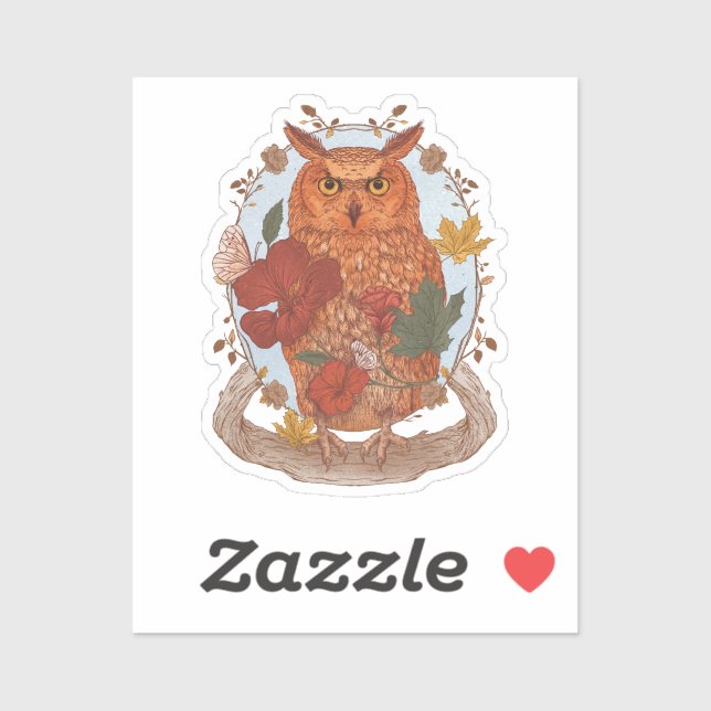 Woodland Owl  Sticker (Sheet)