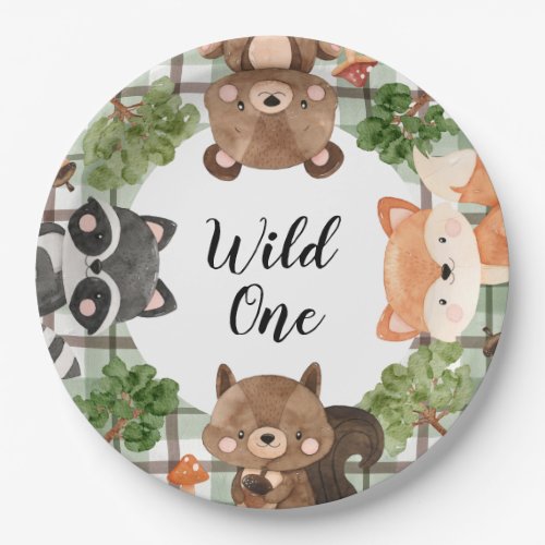 Woodland Paper Plates Wild One Plates