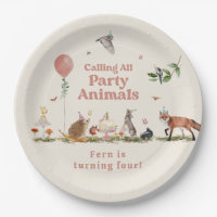 Woodland Party Animals Pink Birthday Party