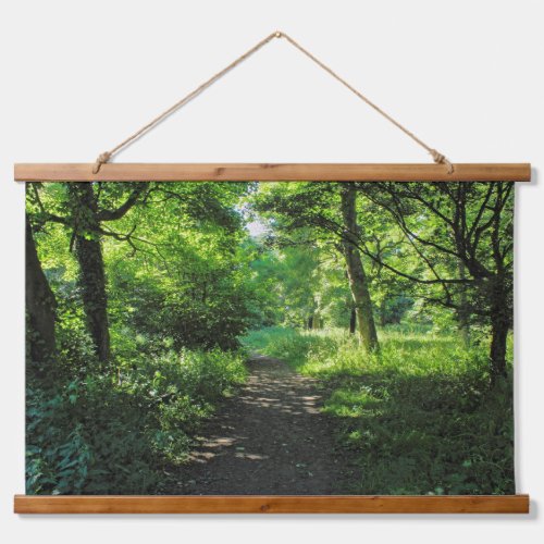 Woodland Path Blackweir Woods Cardiff Wales Hanging Tapestry