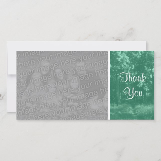 Woodland Path - Thank You - Emerald (Front)