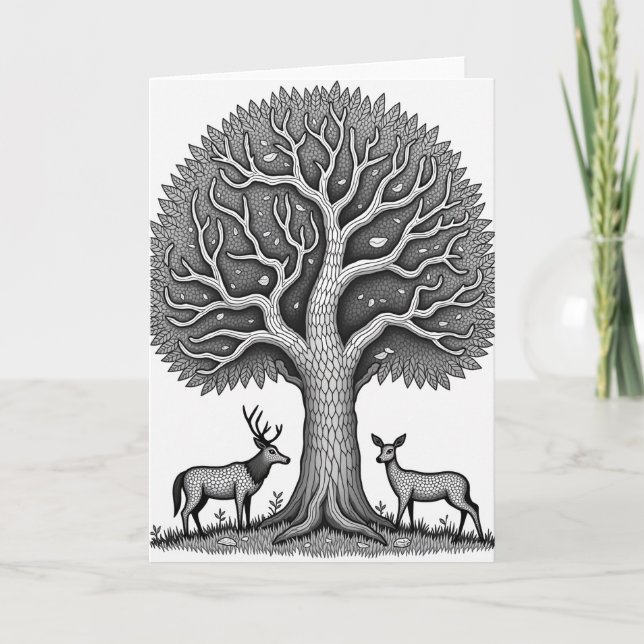 Woodland Peace Fathers Day Card (Front)