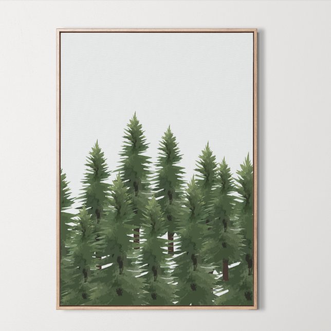 Woodland Pine Tree Wall Art Room Decor  (Woodland Pine Tree Wall Art Room Decor, forest, wild)