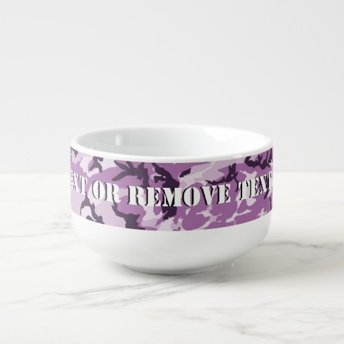 Woodland Pink Camouflage Soup Mug