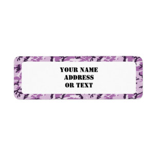 Woodland Pink/Purple Camouflage - with White Label