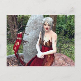 Woodland Princess Fantasy Postcard