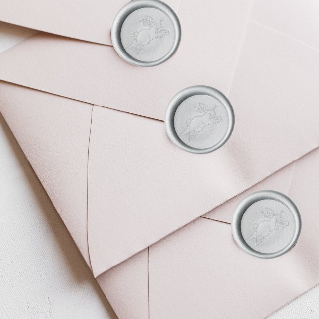 Woodland Rabbit Baby Shower Envelope Wax Seal Stamp (Woodland Rabbit Wax Seal)