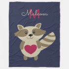 Woodland Raccoon Adorable Monogrammed Personalized