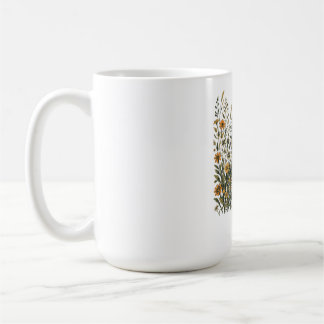 Woodland Raccoon Wildflower T-Shirt Coffee Mug