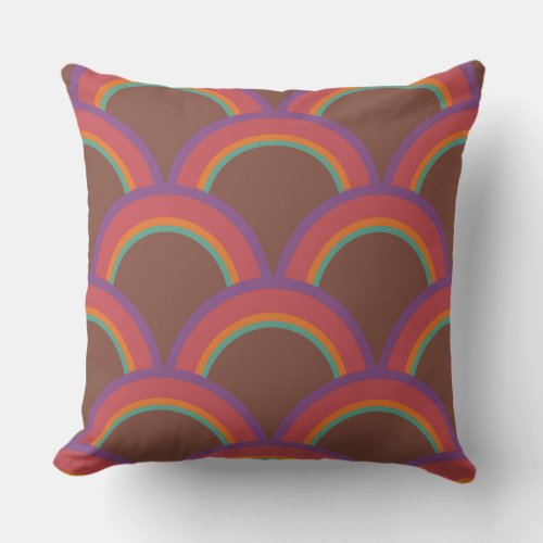 Woodland Rainbows LMS Throw Pillow