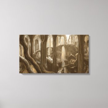 Woodland Realm Concept Canvas Print by thehobbit at Zazzle