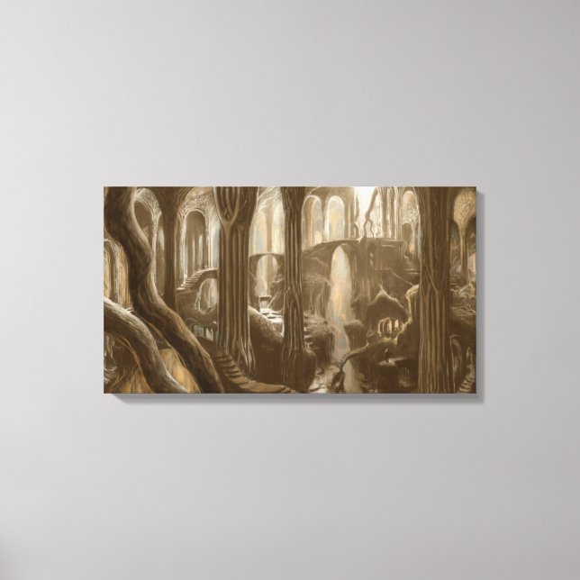 Woodland Realm Concept Canvas Print (Front)