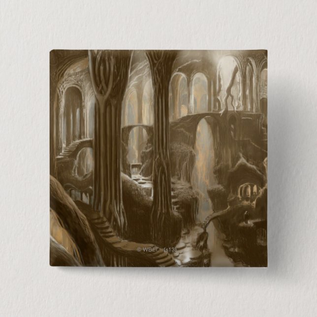 Woodland Realm Concept Pinback Button (Front)