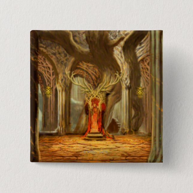 Woodland Realm Throne Room Concept Button (Front)