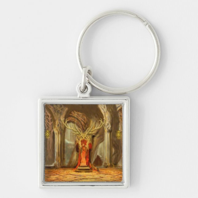 Woodland Realm Throne Room Concept Keychain (Front)