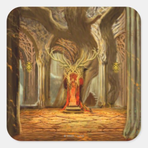 Woodland Realm Throne Room Concept Square Sticker