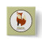 Woodland Red Fox NAME TAG Custom Button