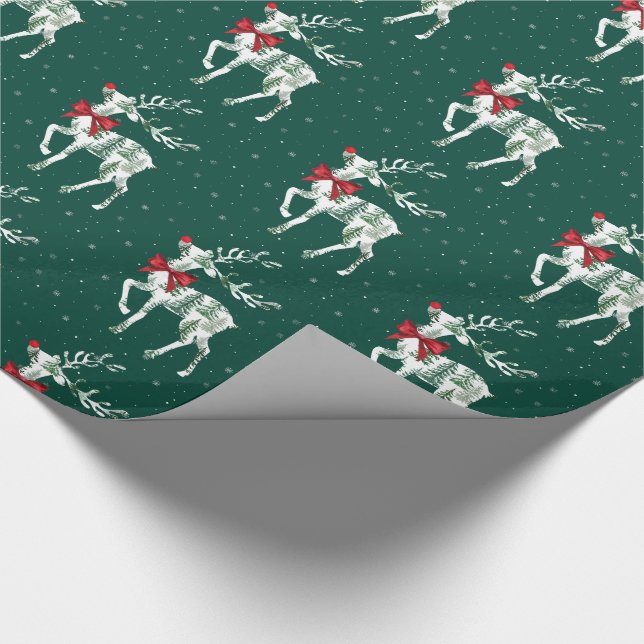 Woodland Reindeer Wrapping Paper (Corner)