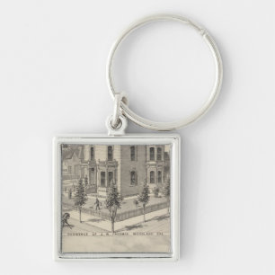 Woodland residences lithographed keychain