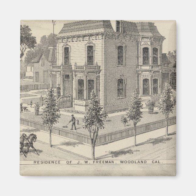 Woodland residences lithographed magnet (Front)