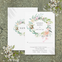 Woodland Roses Greenery Garland Floral RSVP