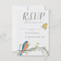 woodland RSVP card for baby shower