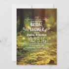 woodland  rustic outdoor bridal shower invites