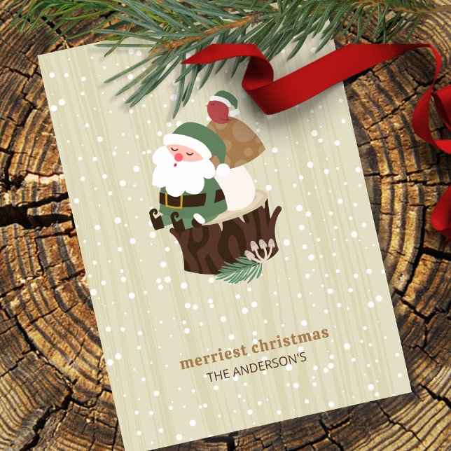 Woodland Santa Holiday Card (Creator Uploaded)