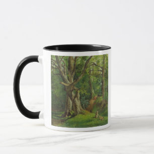 Woodland Scene with Rabbits, 1862 (oil on canvas) Mug