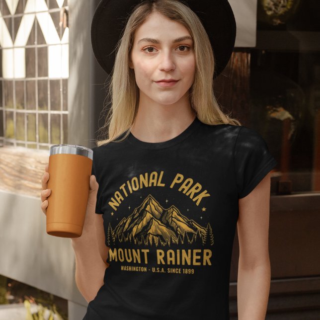 Woodland Scenery of Mount Rainier National Park T-Shirt (Creator Uploaded)