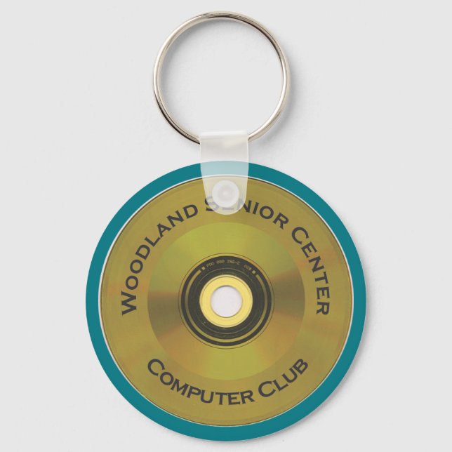 Woodland Senior Center Computer Club Keychain (Front)