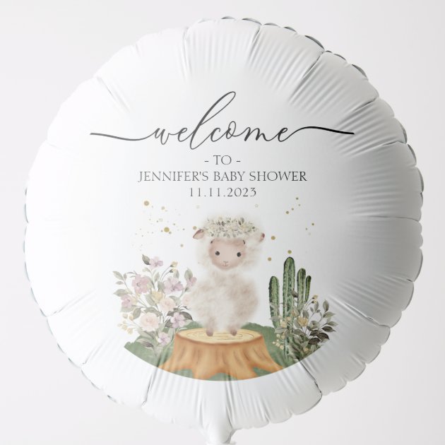 Woodland Sheep Celebration Balloon