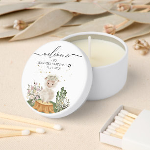 Woodland Sheep Welcome Mini Candle Favors