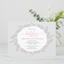 Woodland Simple Wreath Holiday Party