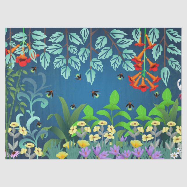 Woodland Skunk Foliage Tissue Paper (Front)