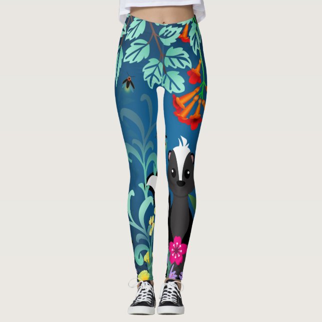 Woodland Skunk Leggings (Front)