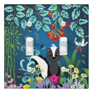 Woodland Skunk Light Switch Cover
