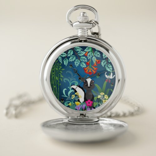 Woodland Skunk Pocket Watch