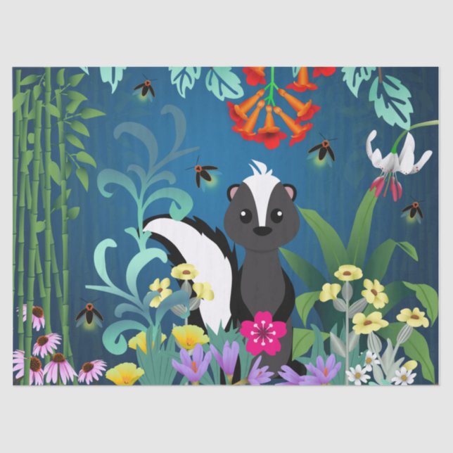 Woodland Skunk Tissue Paper (Front)