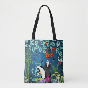 Woodland Skunk Tote Bag