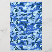 Woodland Sky Blue Camouflage (Front)