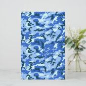 Woodland Sky Blue Camouflage (Standing Front)