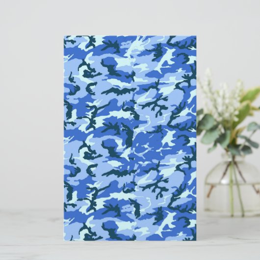 Woodland Sky Blue Camouflage (Standing Front)