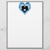 Woodland Sky Blue Camouflage Kissing Couple (Front)