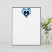 Woodland Sky Blue Camouflage Kissing Couple (Standing Front)